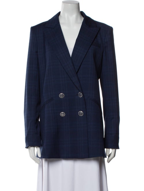 Veronica Beard Plaid Print Blazer
