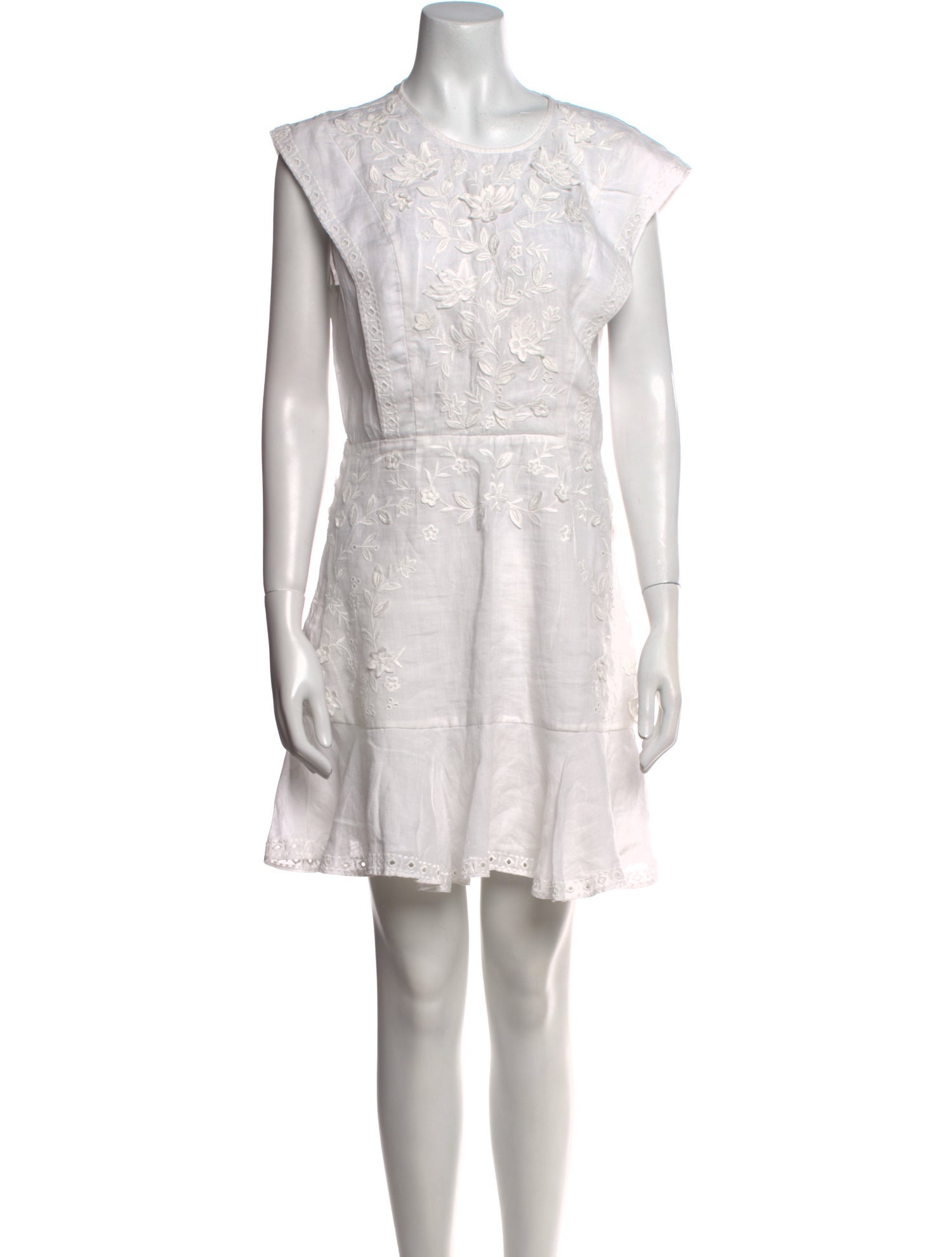 Veronica Beard Scoop Neck Mini Dress