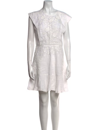 Veronica Beard Scoop Neck Mini Dress