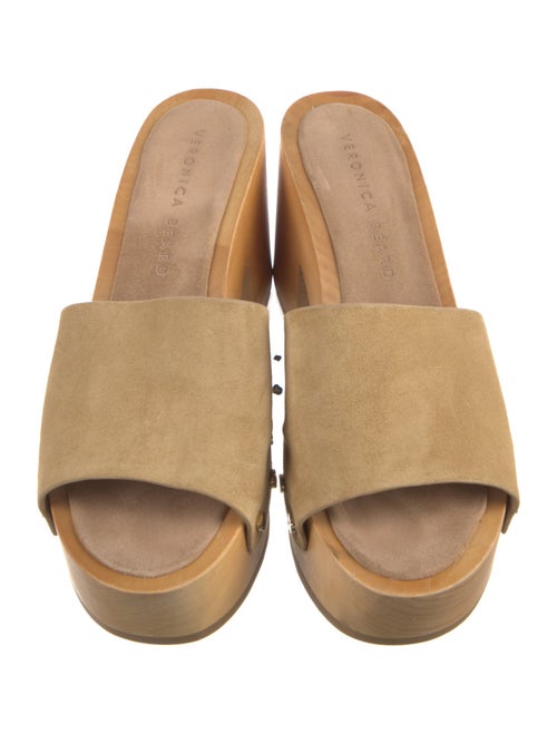 Veronica Beard Suede Studded Accents Slides
