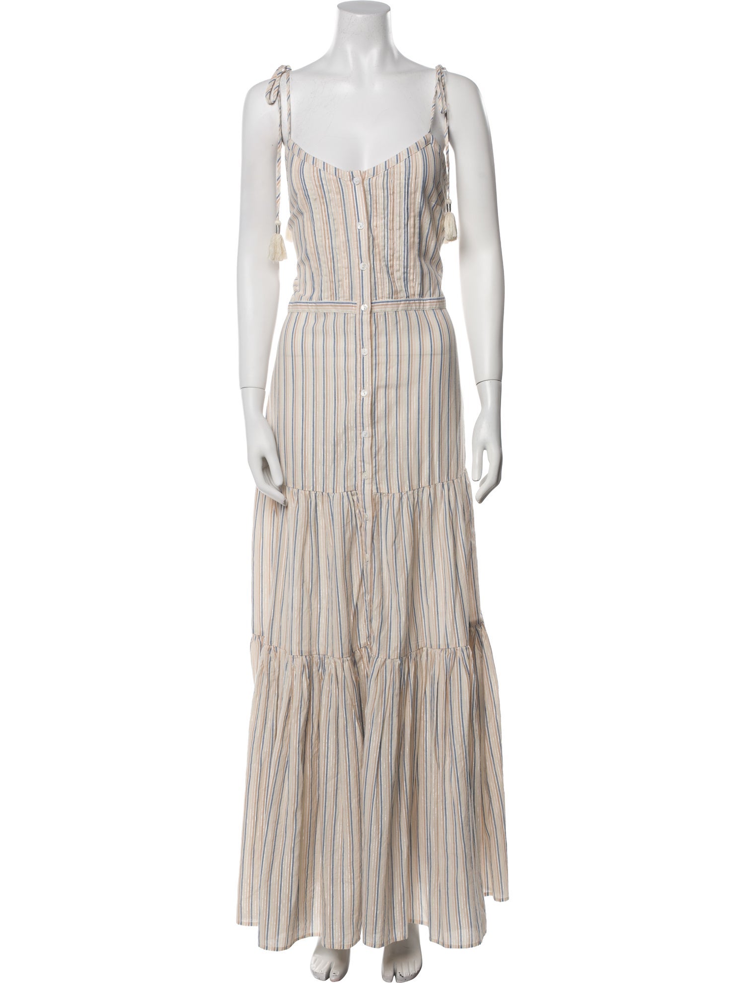 Veronica Beard Striped Long Dress