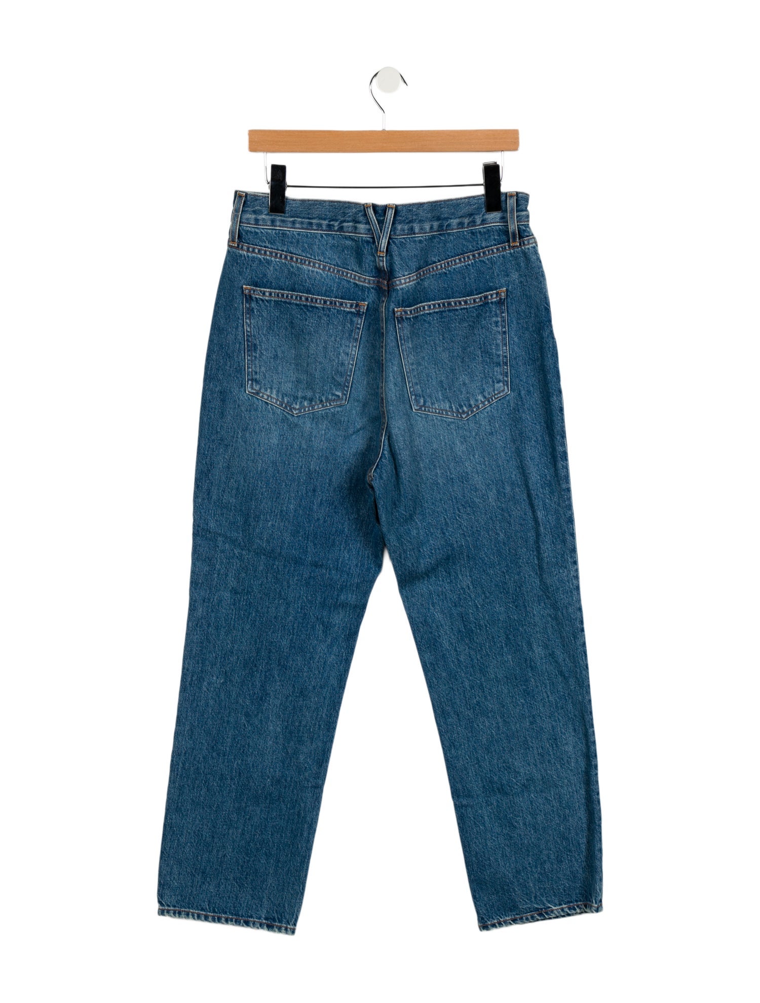 Veronica Beard High-Rise Straight Leg Jeans