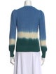 Veronica Beard Tie-Dye Print V-Neck Sweater