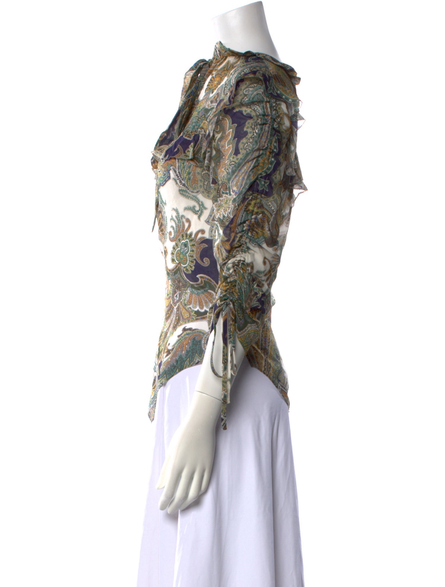 Veronica Beard Silk Paisley Print Blouse