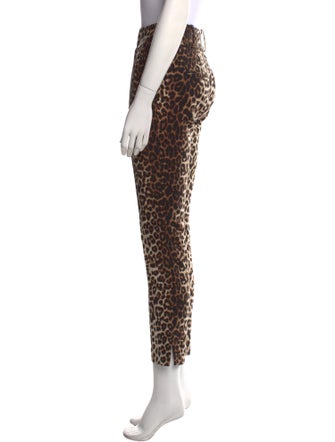 Veronica Beard Animal Print Skinny Leg Pants