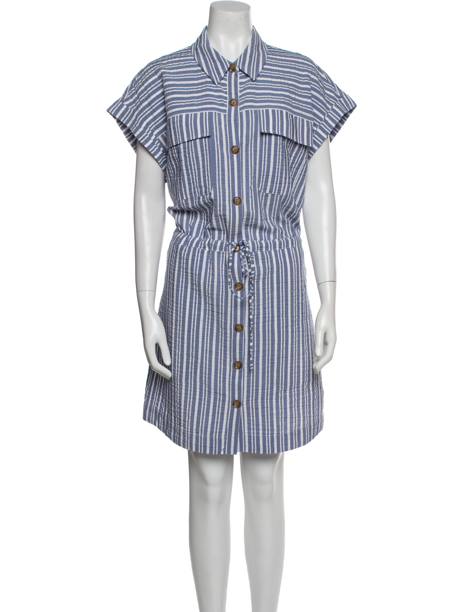 Veronica Beard Striped Knee-Length Dress