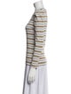 Veronica Beard Striped Scoop Neck Top
