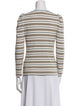 Veronica Beard Striped Scoop Neck Top