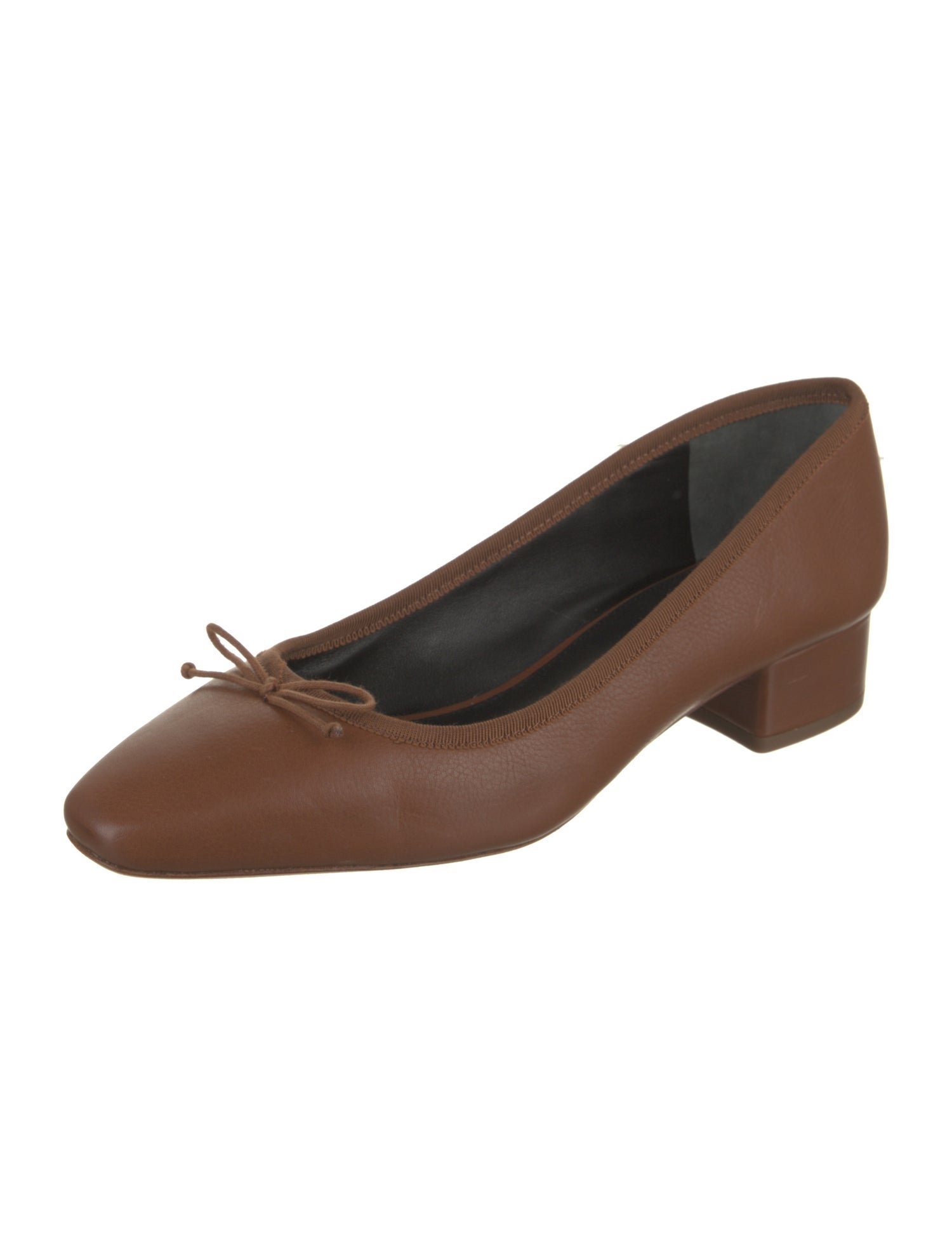 Veronica Beard Leather Bow Accents Ballet Flats