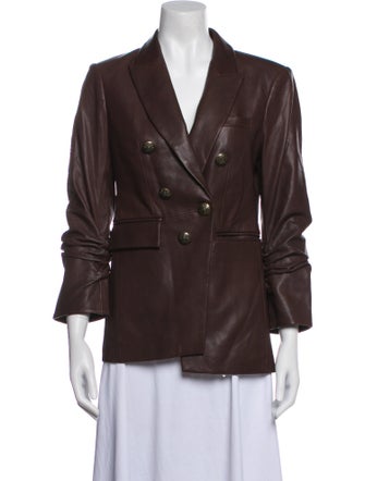 Veronica Beard Leather Blazer