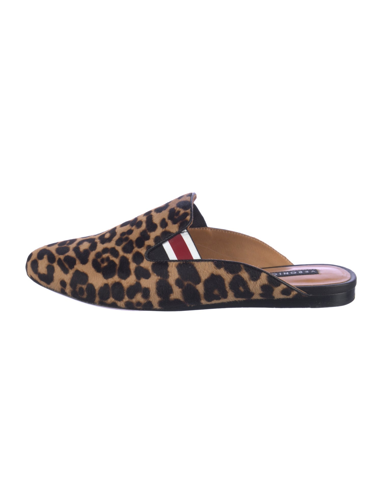 Veronica Beard Ponyhair Animal Print Mules
