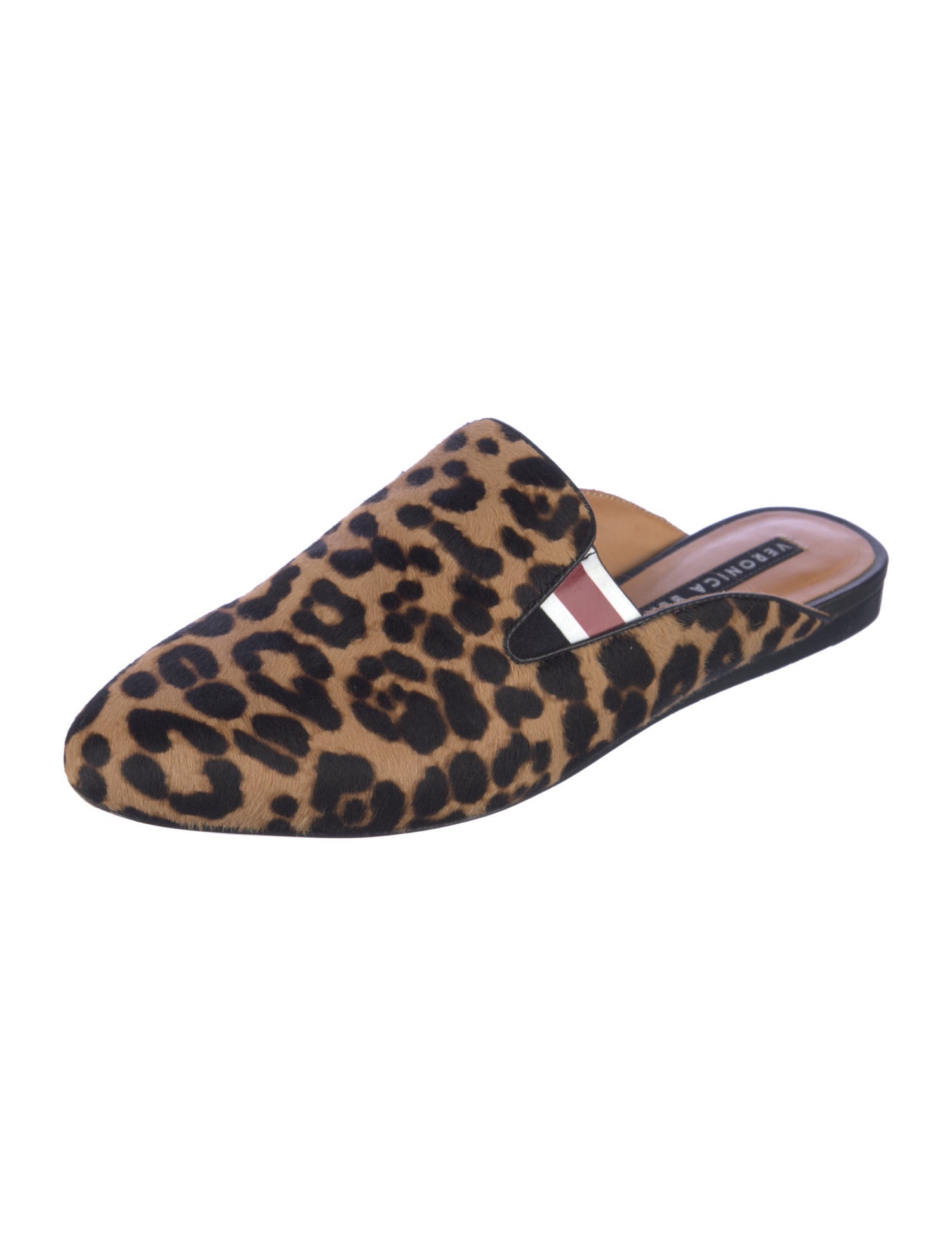 Veronica Beard Ponyhair Animal Print Mules