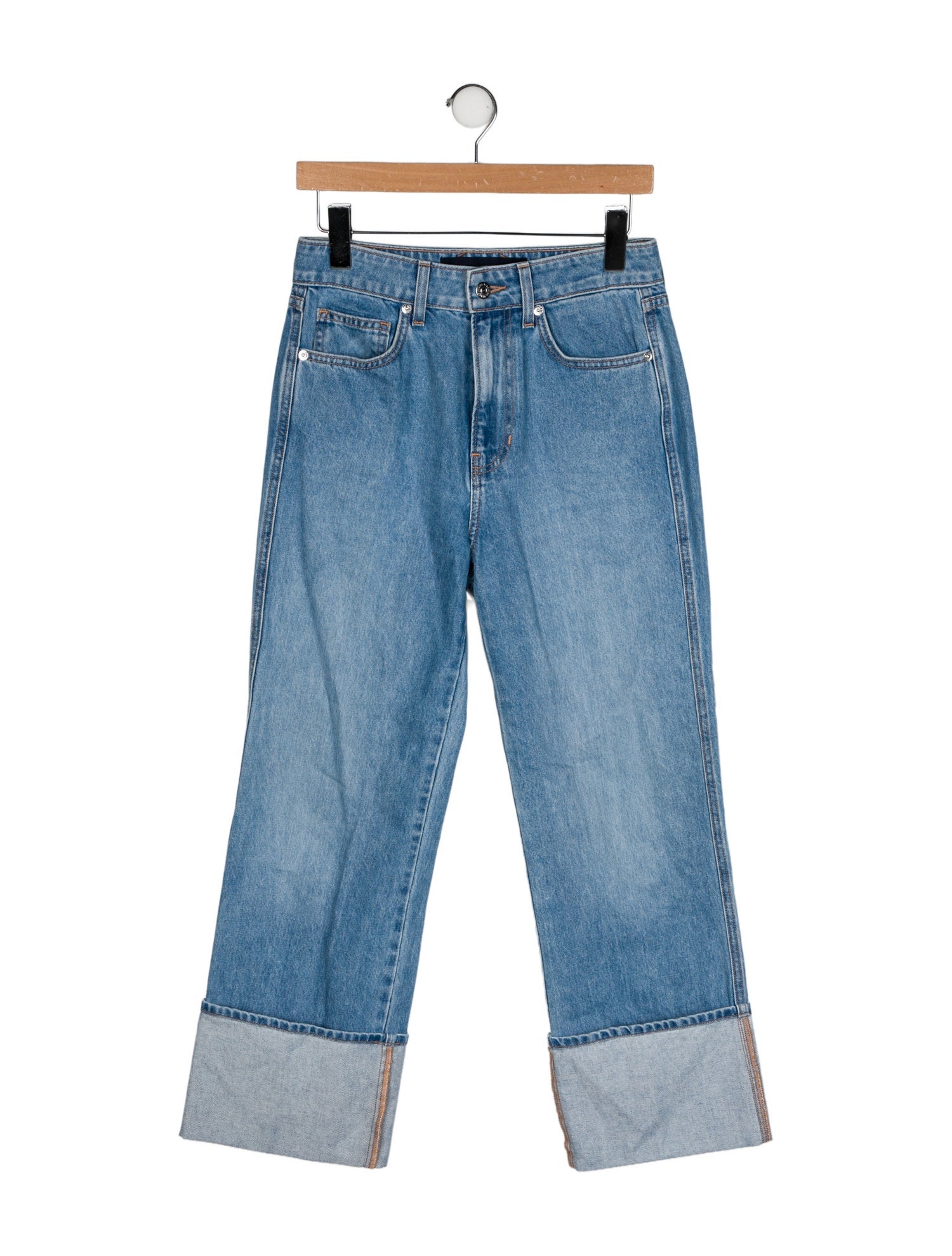 Veronica Beard High-Rise Wide Leg Jeans