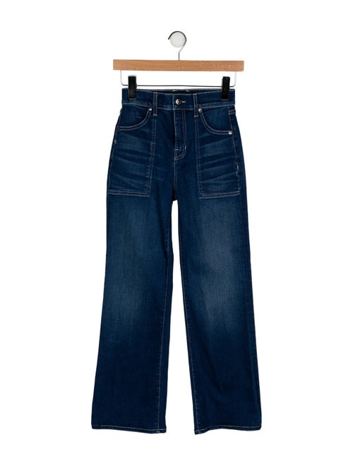 Veronica Beard High-Rise Wide Leg Jeans
