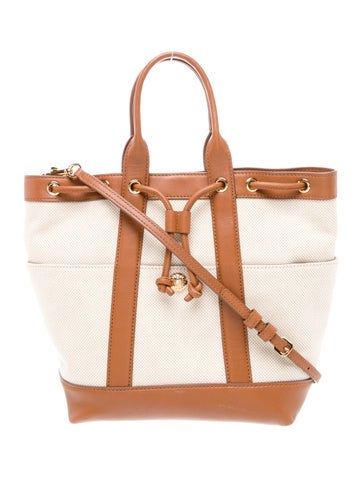 Veronica Beard Handle Bags Canvas Top Bag