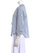 Veronica Beard Striped V-Neck Blouse