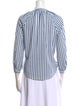Veronica Beard Striped V-Neck Blouse