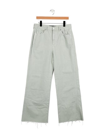 Veronica Beard High-Rise Wide Leg Jeans