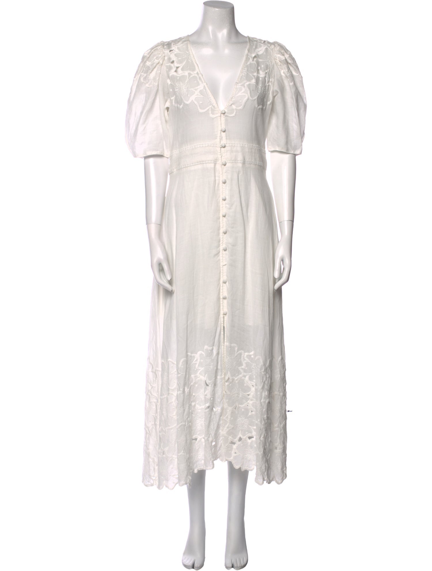 Veronica Beard V-Neck Long Dress