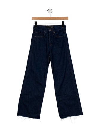 Veronica Beard Mid-Rise Wide Leg Jeans