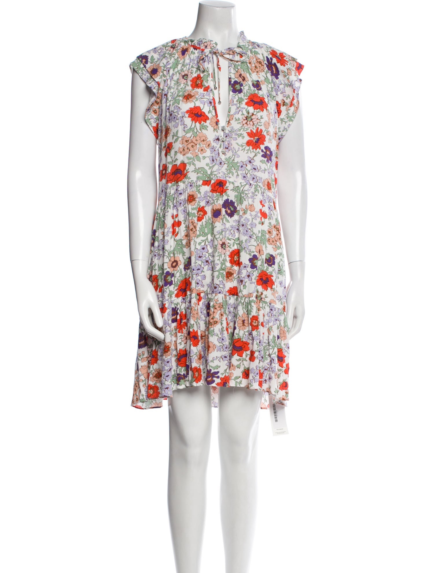 Veronica Beard Floral Print Mini Dress