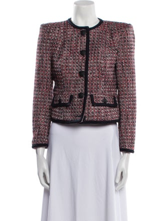 Veronica Beard Tweed Pattern Evening Jacket