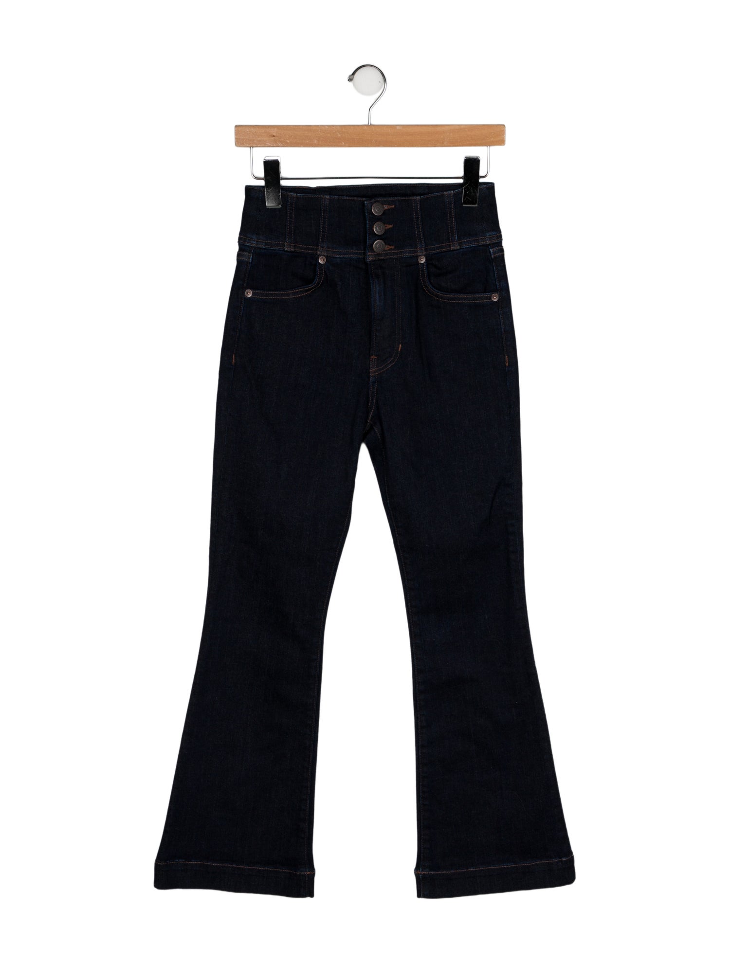 Veronica Beard High-Rise Wide Leg Jeans