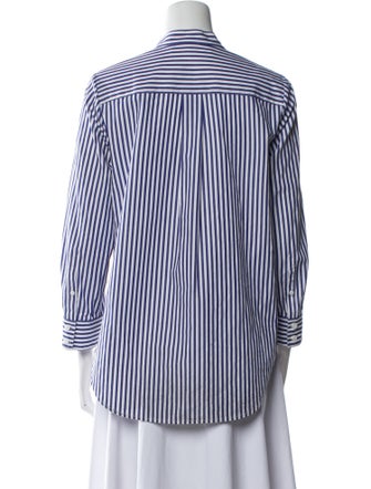 Veronica Beard Striped Long Sleeve Blouse