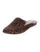 Veronica Beard Ponyhair Animal Print Mules