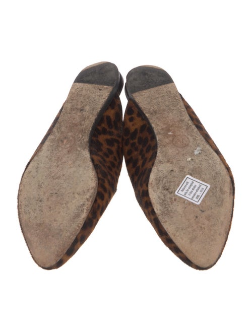 Veronica Beard Ponyhair Animal Print Mules
