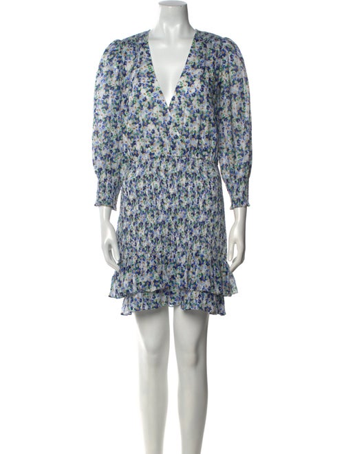 Veronica Beard Floral Print Mini Dress