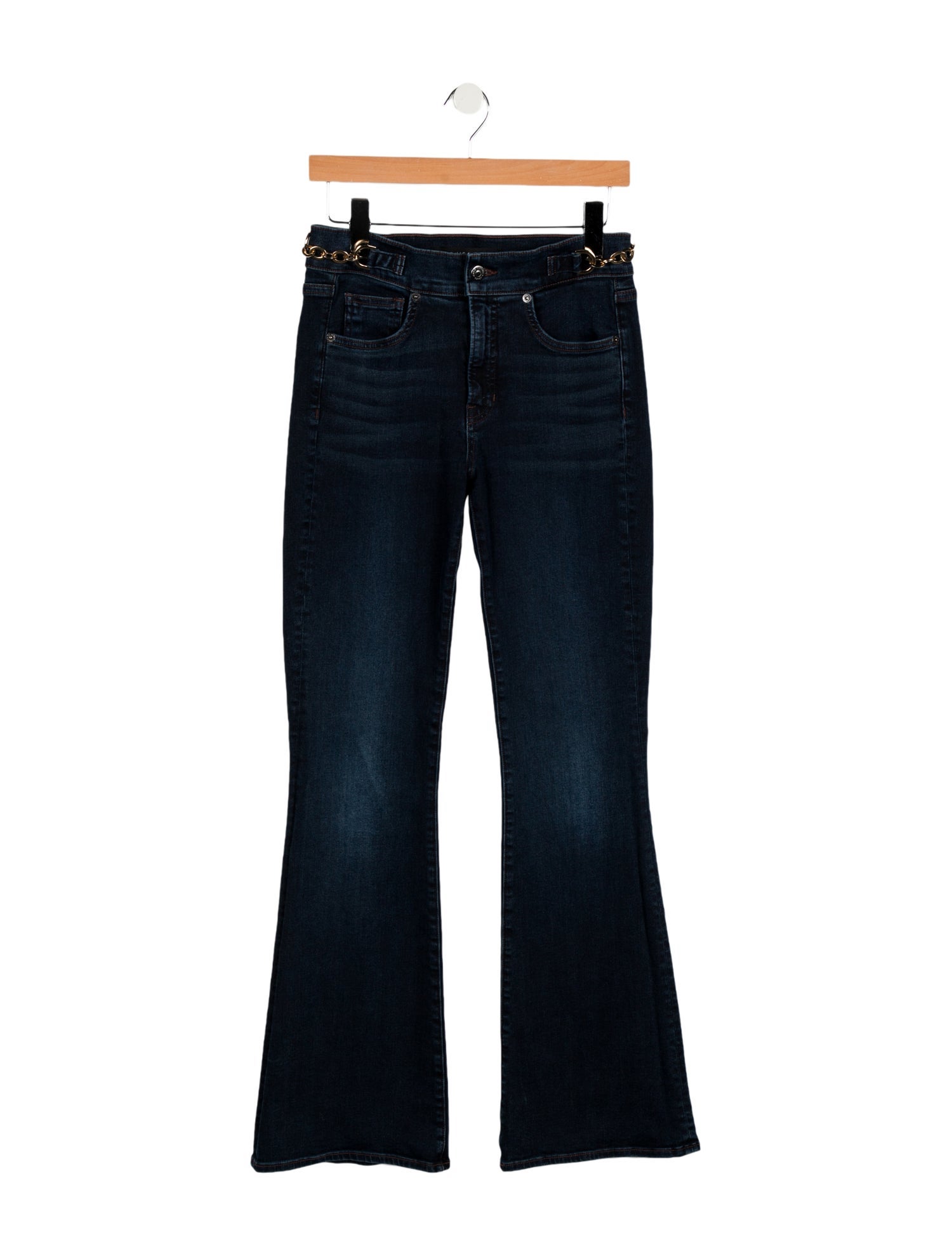 Veronica Beard Mid-Rise Wide Leg Jeans