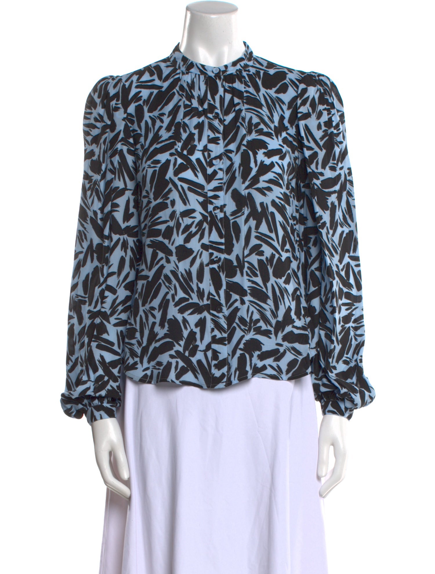 Veronica Beard Silk Printed Blouse