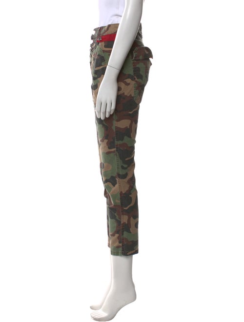 Veronica Beard Camouflage Print Straight Leg Pants