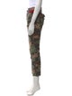 Veronica Beard Camouflage Print Straight Leg Pants