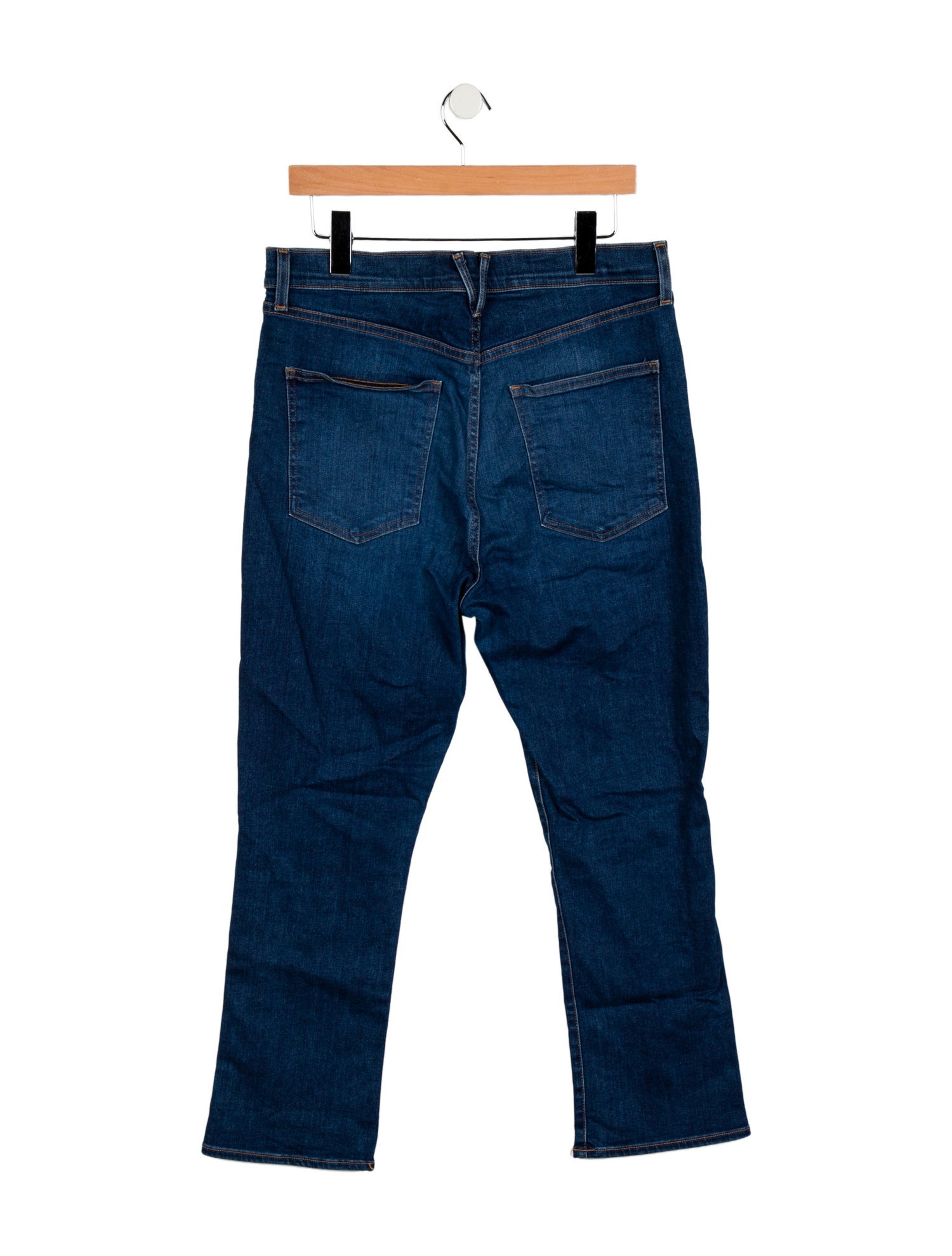 Veronica Beard Mid-Rise Straight Leg Jeans