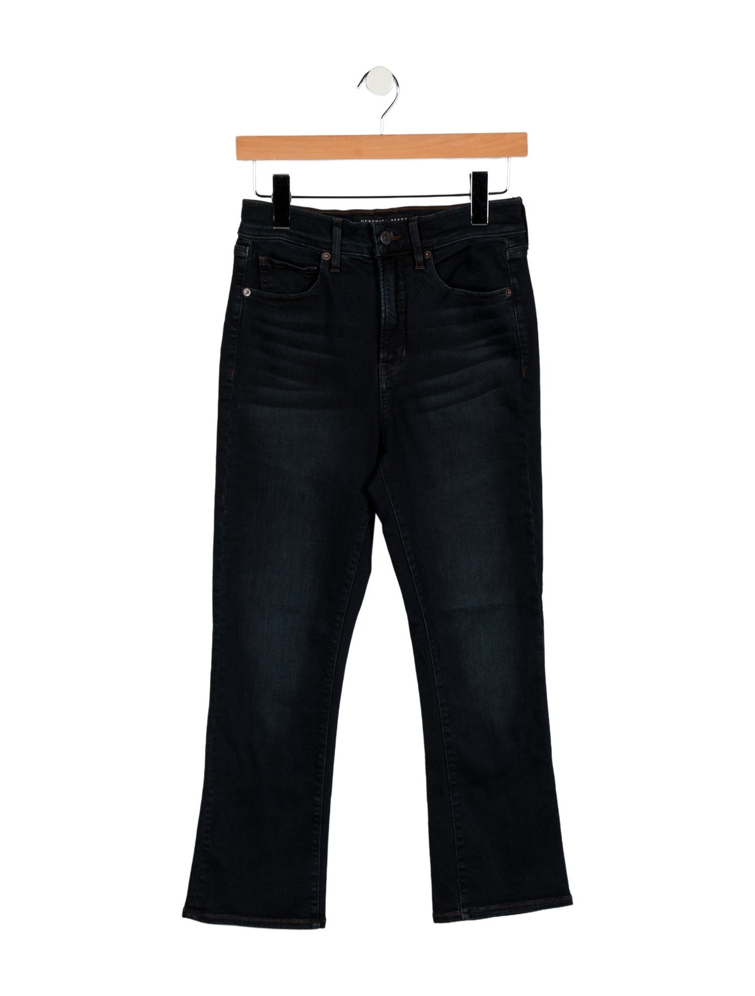 Veronica Beard Mid-Rise Straight Leg Jeans