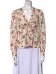 Veronica Beard Silk Floral Print Blouse