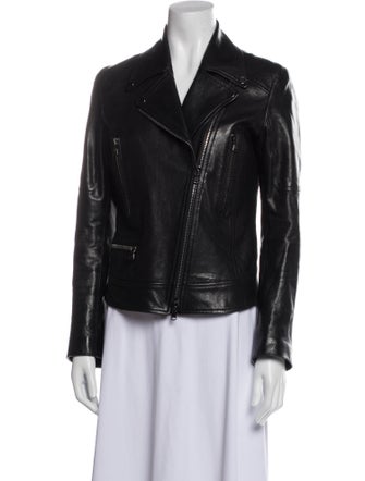 Veronica Beard Leather Biker Jacket