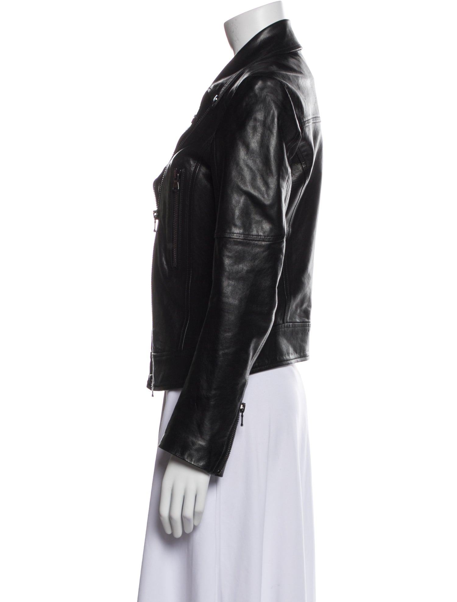 Veronica Beard Leather Biker Jacket