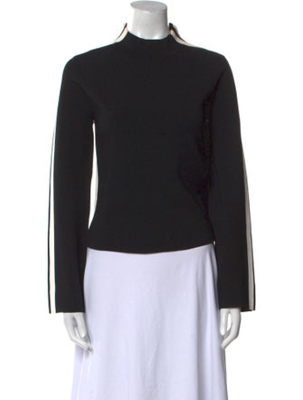 Veronica Beard Mock Neck Long Sleeve Top