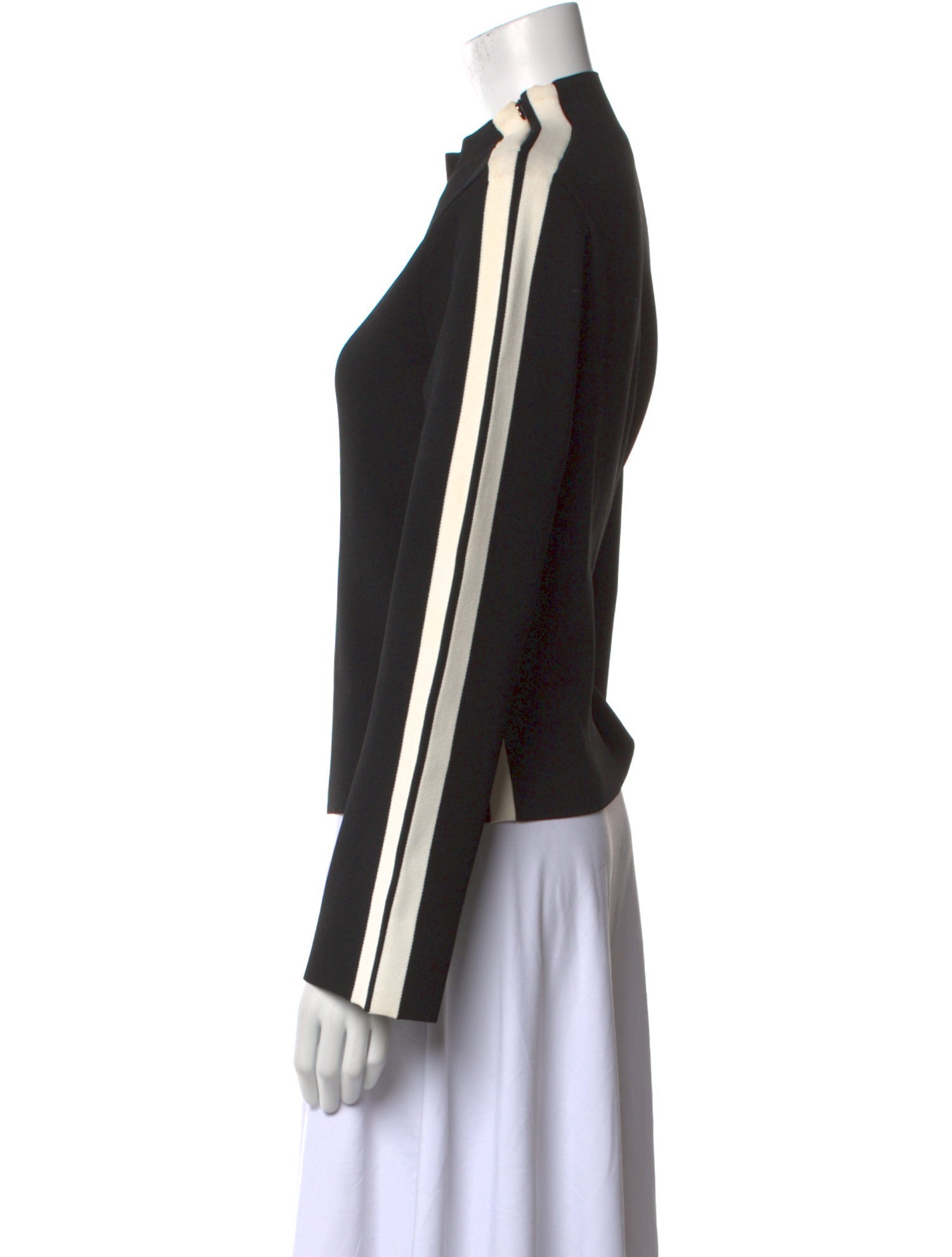 Veronica Beard Mock Neck Long Sleeve Top