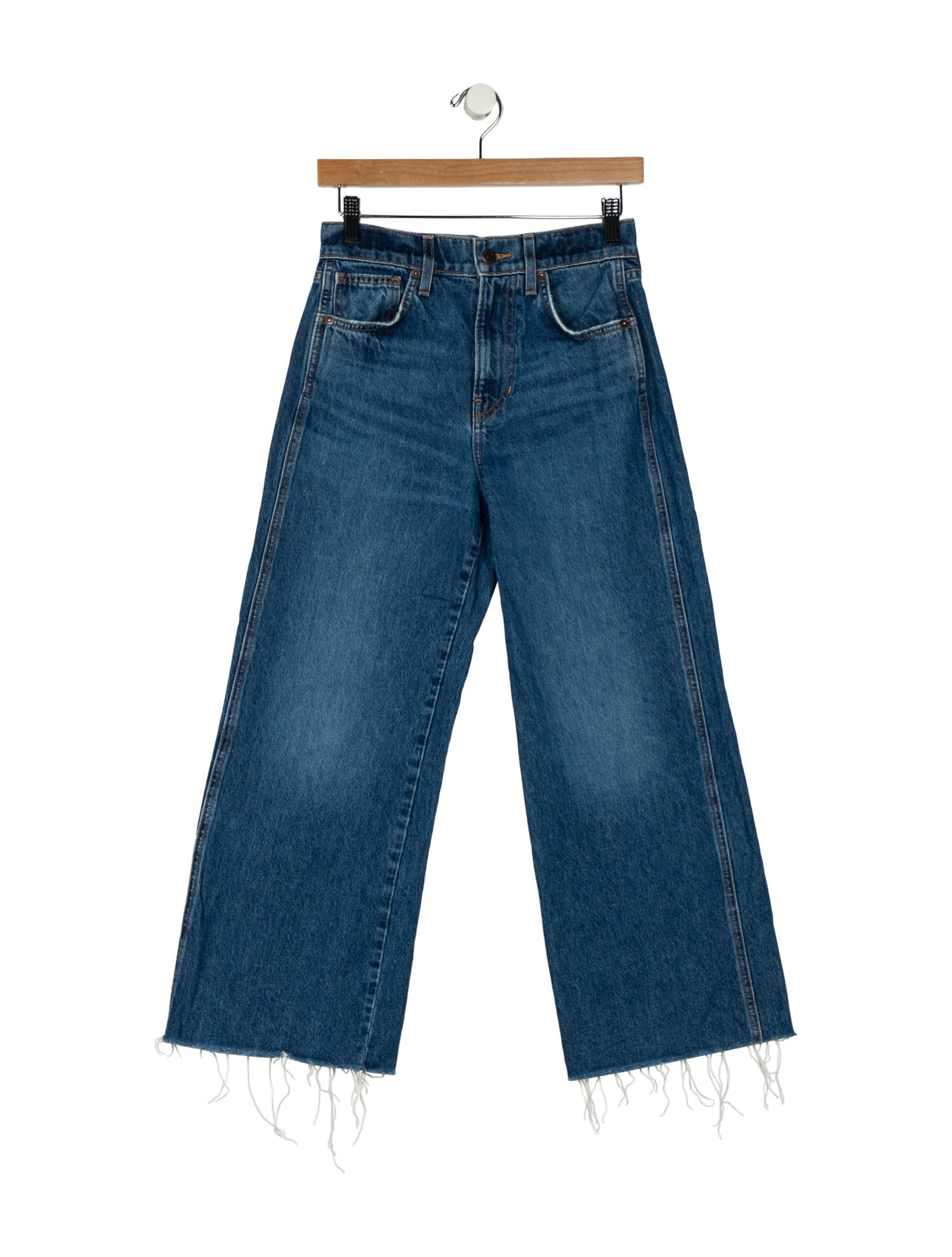 Veronica Beard High-Rise Wide Leg Jeans