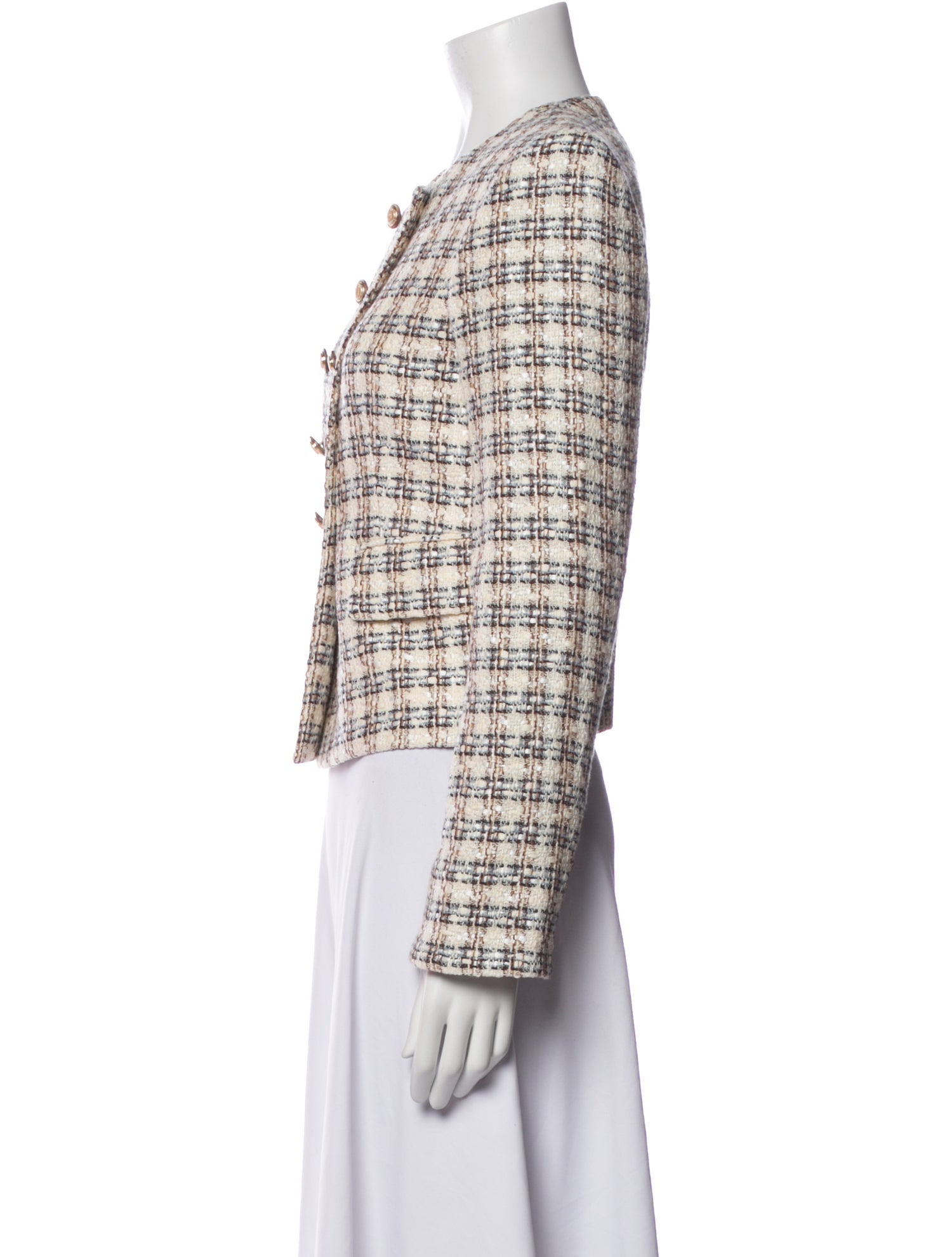 Veronica Beard Tweed Pattern Evening Jacket w/ Tags