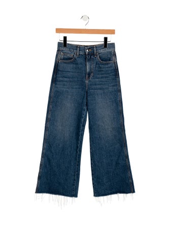 Veronica Beard High-Rise Wide Leg Jeans
