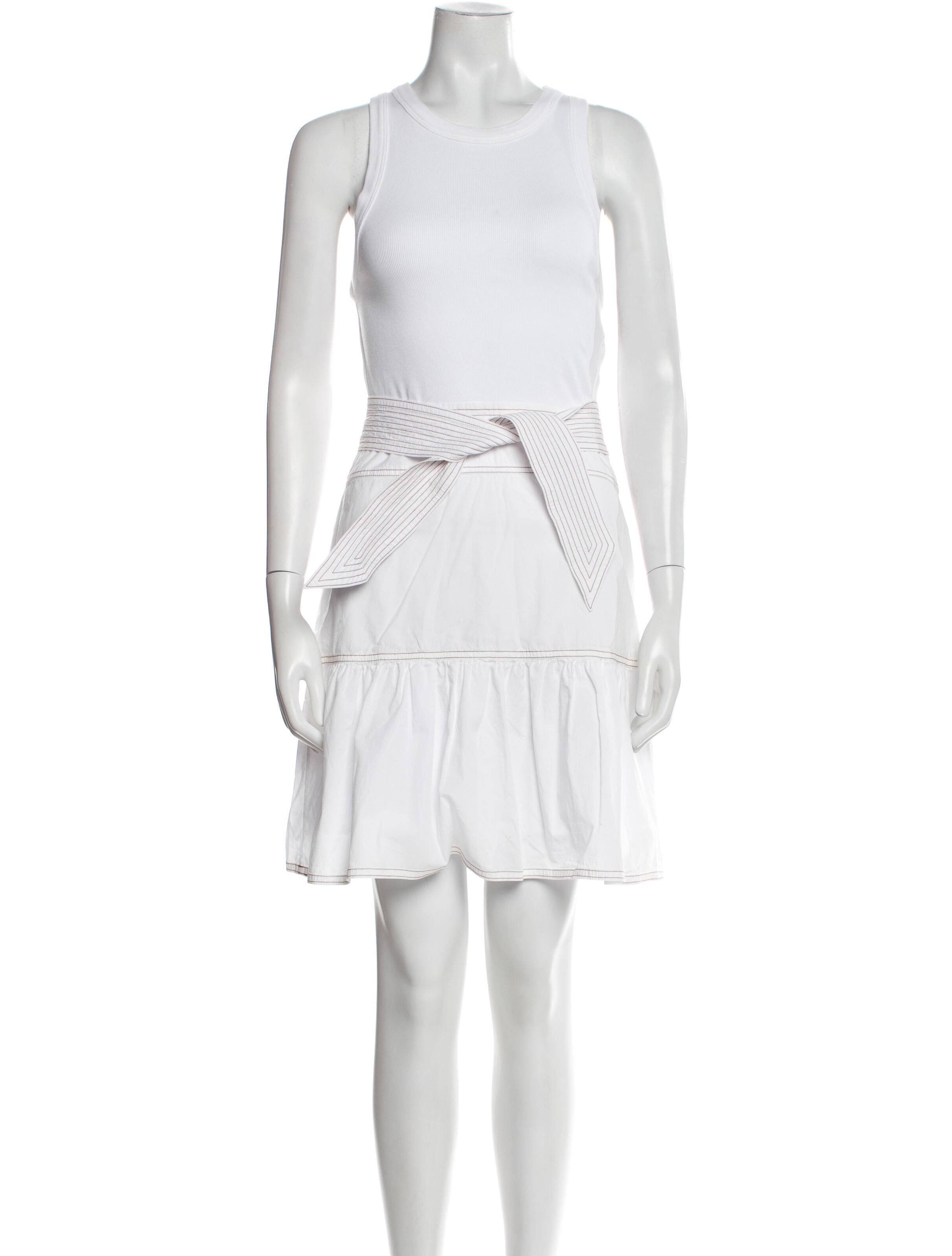 Veronica Beard Crew Neck Mini Dress