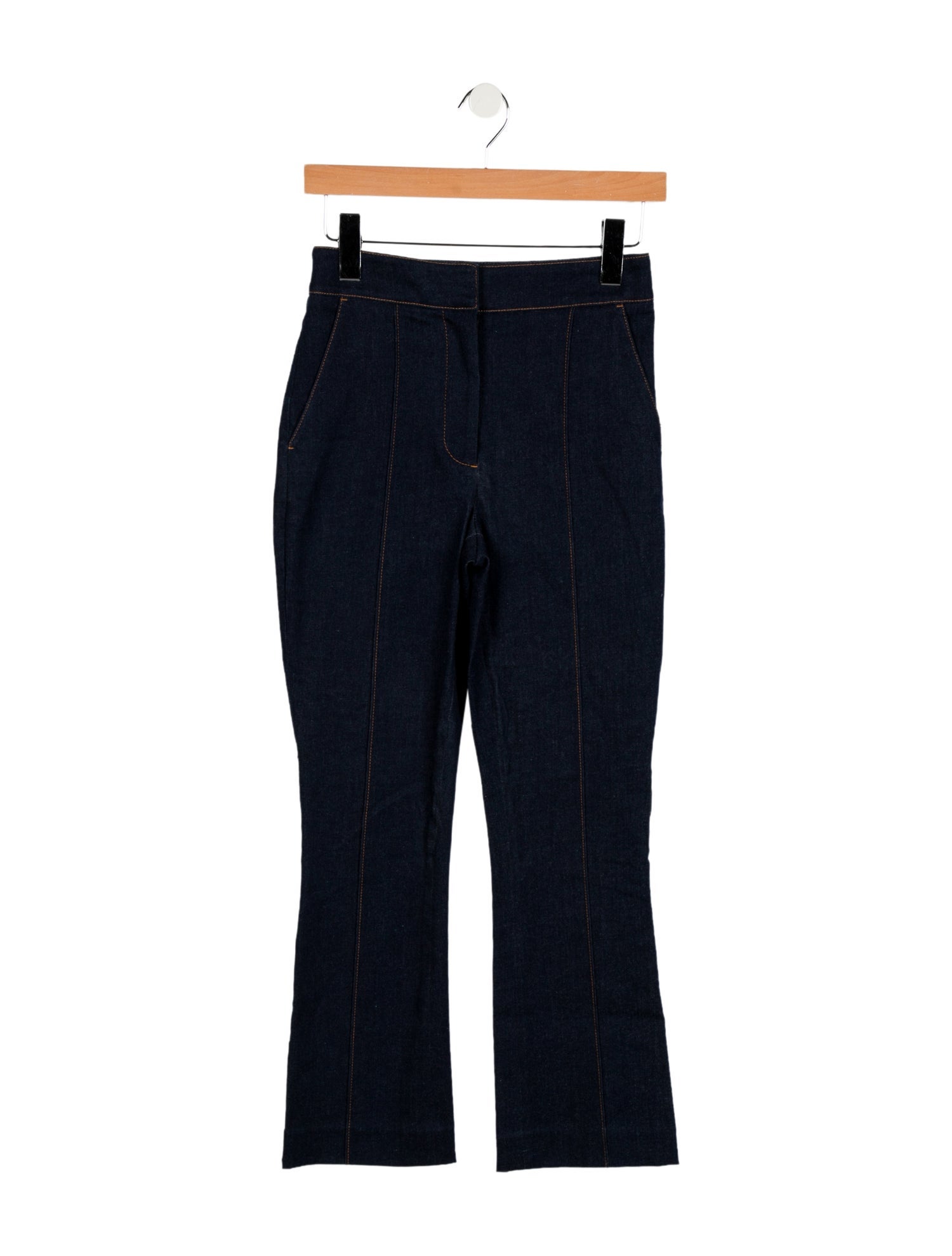 Veronica Beard Mid-Rise Straight Leg Jeans