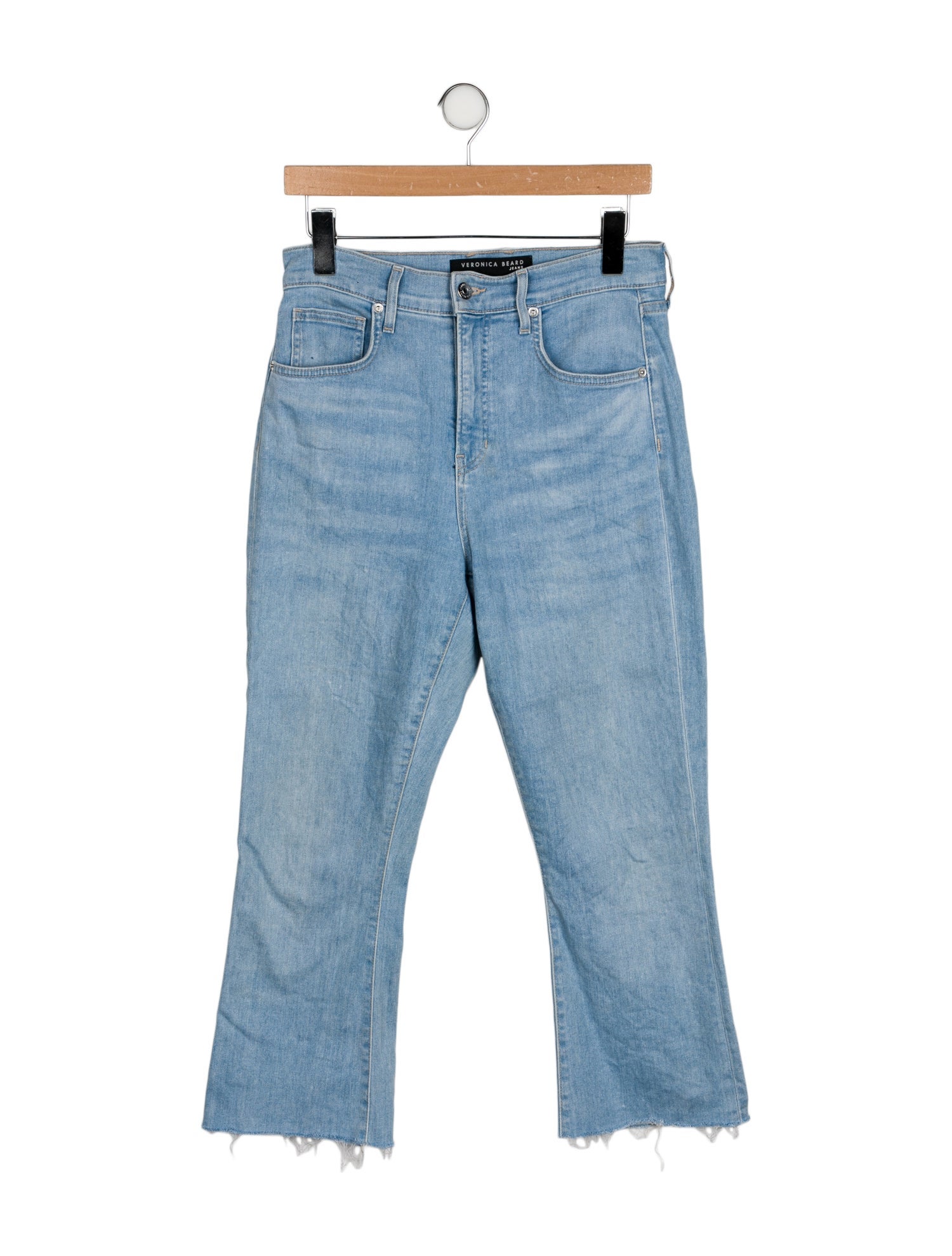 Veronica Beard High-Rise Straight Leg Jeans
