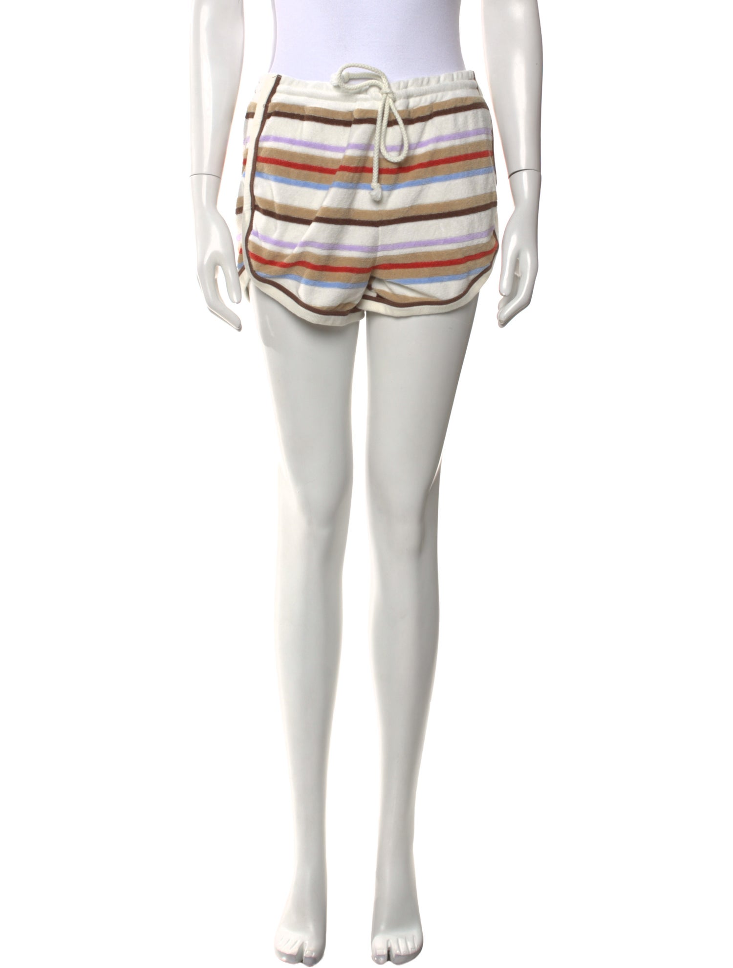 Veronica Beard Striped Mini Shorts
