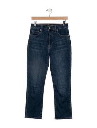 Veronica Beard Mid-Rise Straight Leg Jeans
